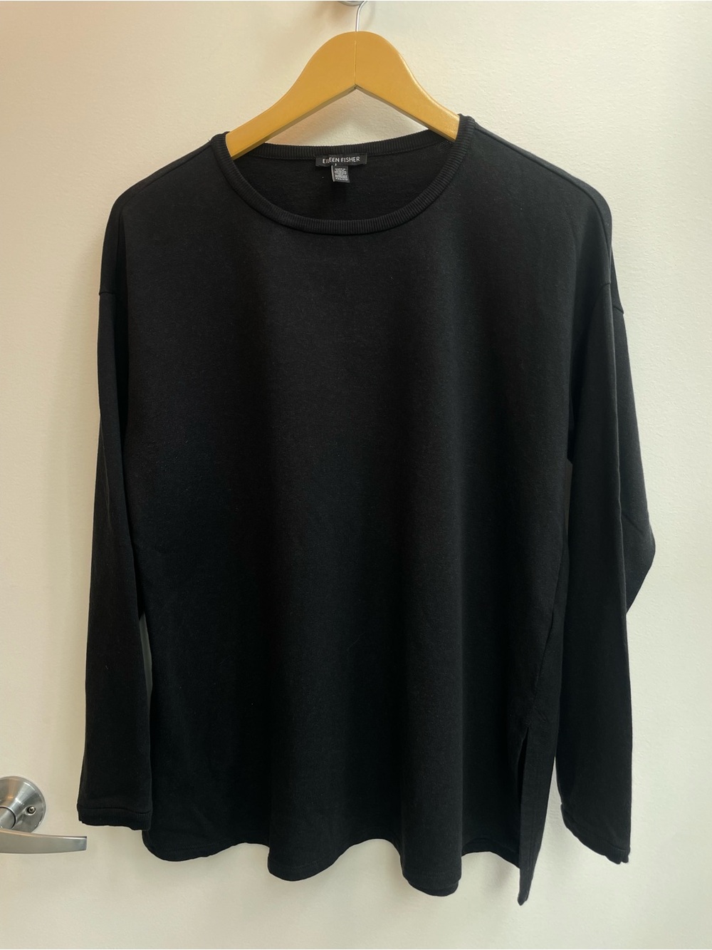 Brushed Cozy Terry Hug Round Neck Boxy Long Sleeve XS